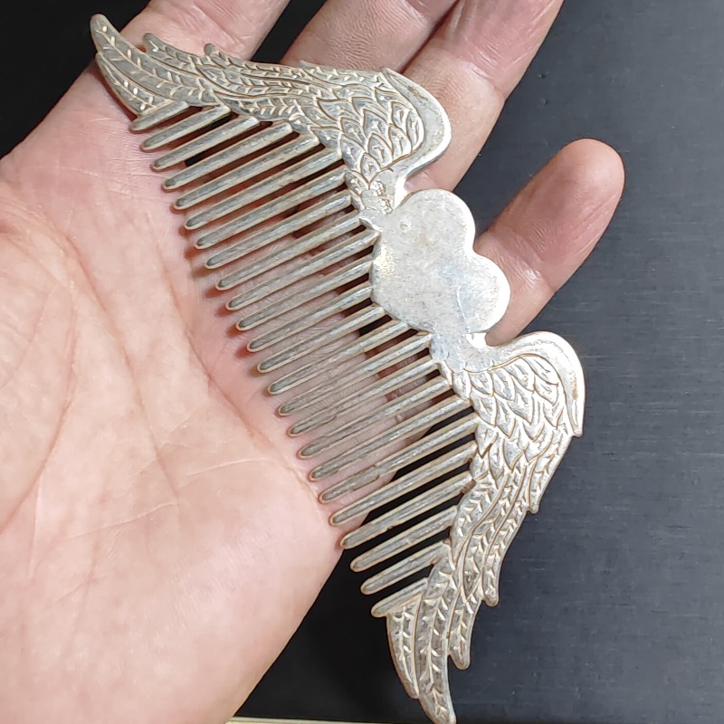 House Hair Care - Pente de Cabelo Metálico Elegante Retrô