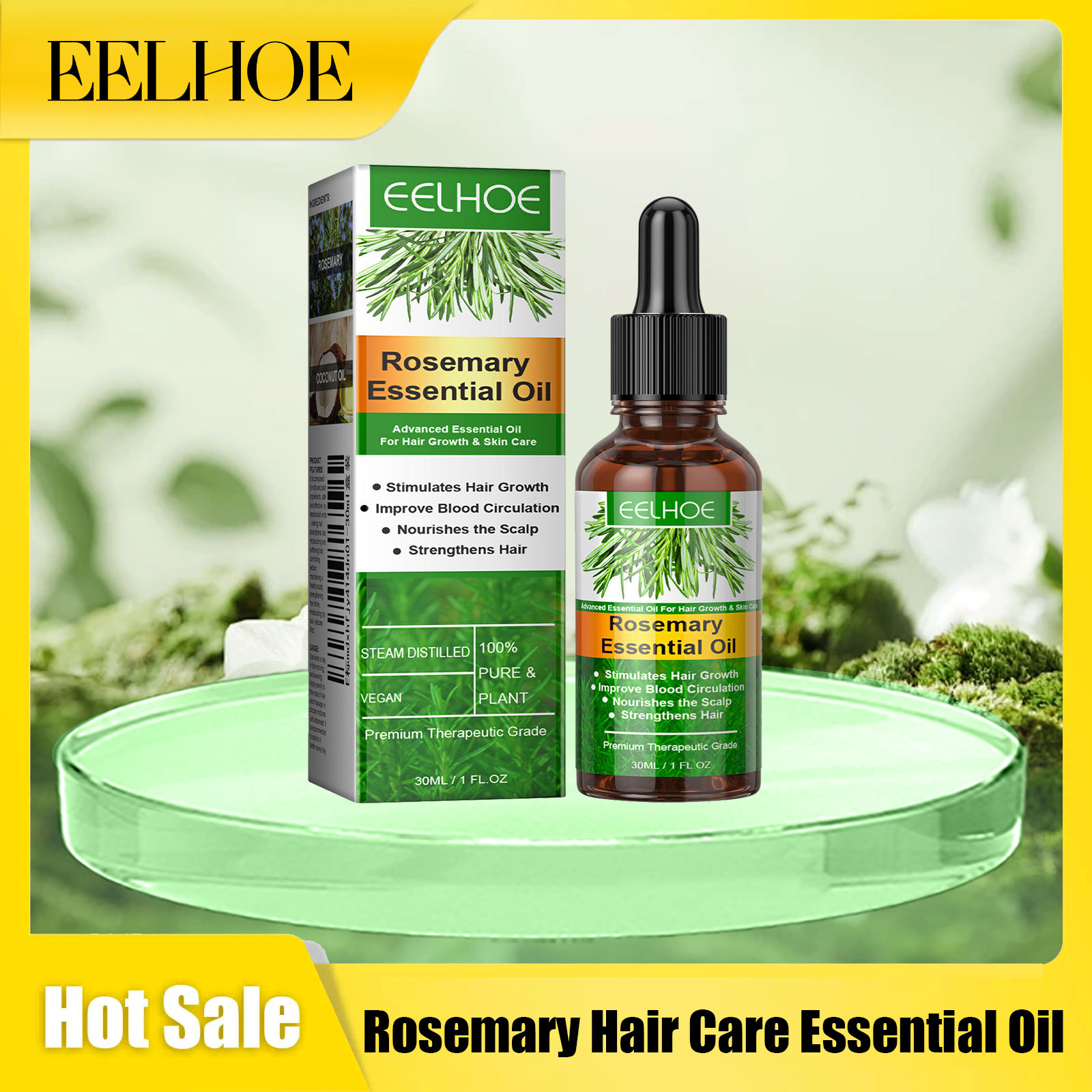 Hair Care Essential - Eelhoe alecrim cuidados com o cabelo