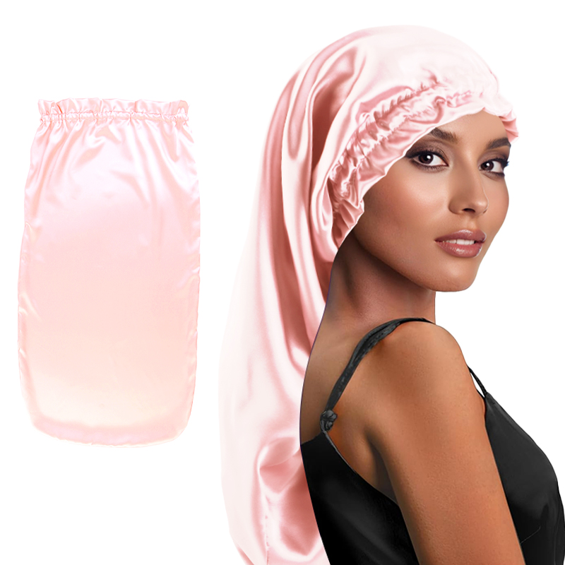 Hair Care Women - Novo feminino longo cetim sleep cap