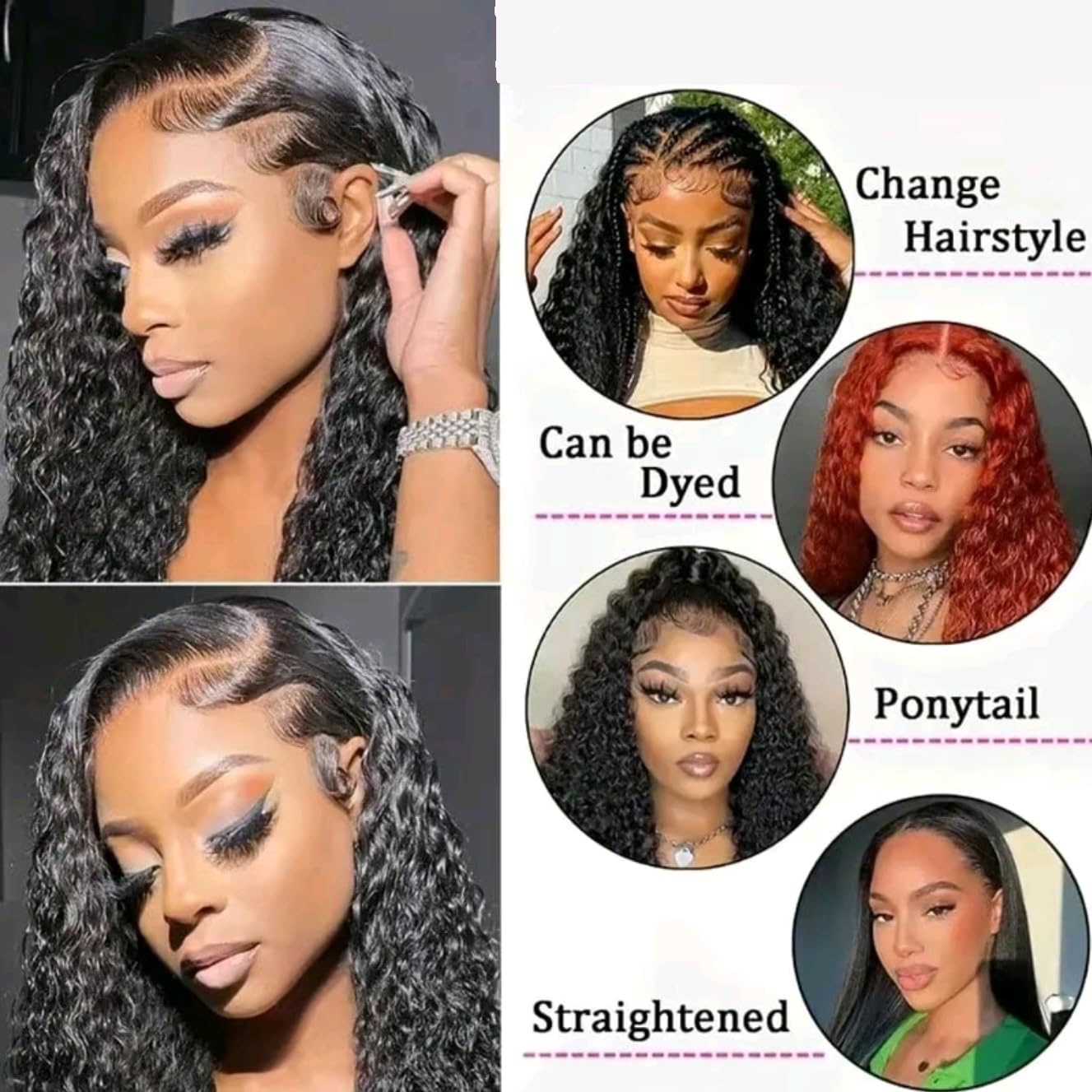Perucas de Cabelo Humano Cache - Lace Front Wig avaliação e preço