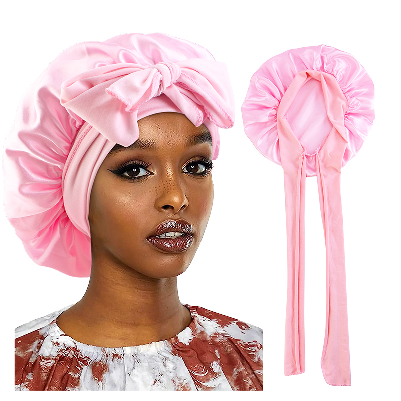 Novo cetim touca de dormir par - Hair Care Women avaliação e preço