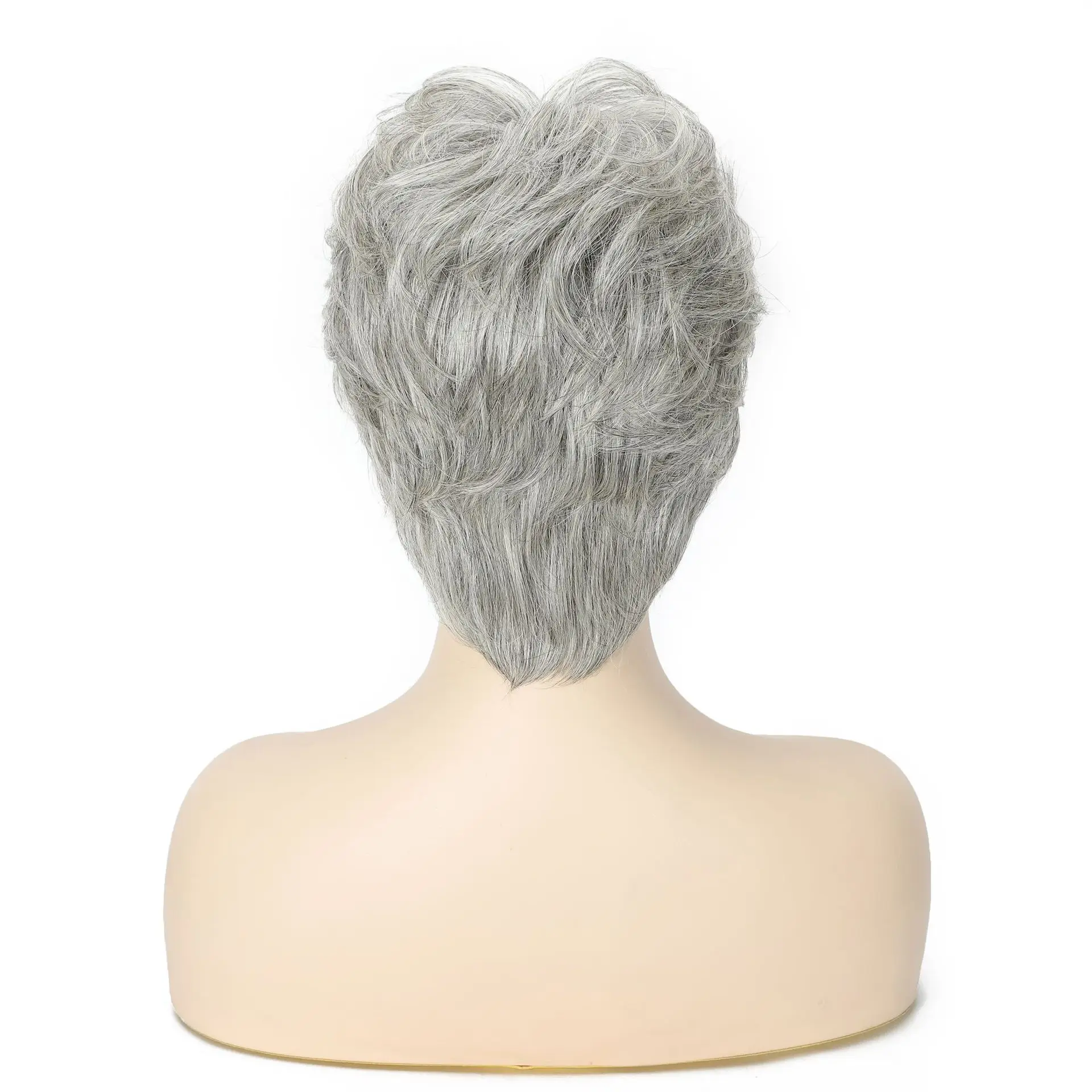 Peruca Curta Cacheada Cinza Om - Hair Care Women avaliação e preço