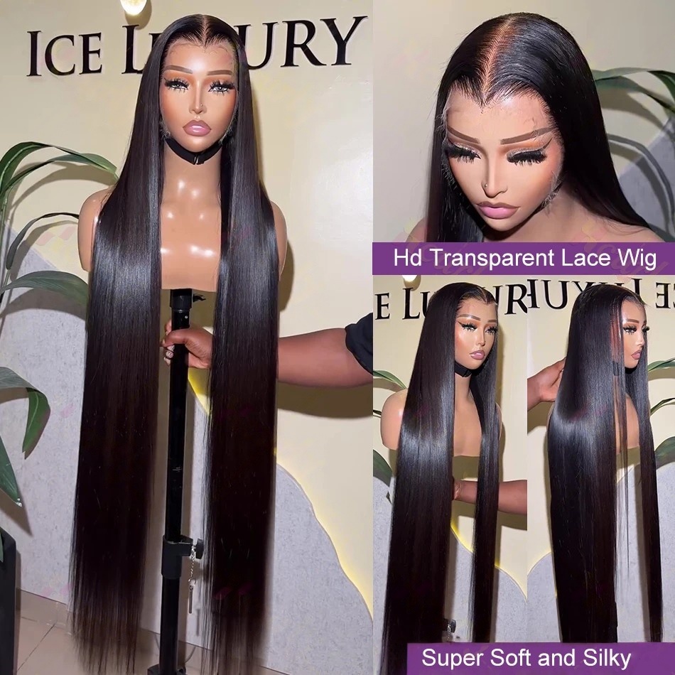 Perucas de Cabelo Humano Liso  - Lace Front Wig avaliação e preço