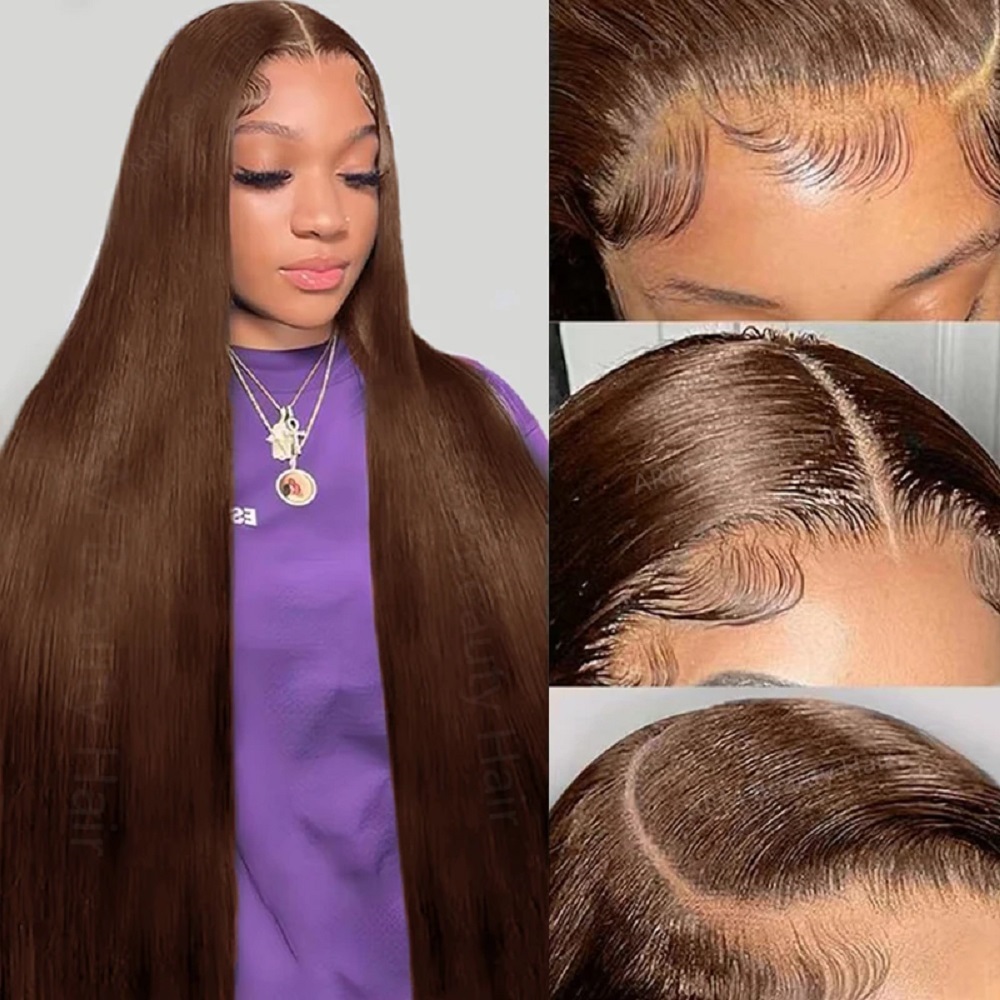Perucas de Renda HD 13x4 Choco - Lace Front Wig avaliação e preço
