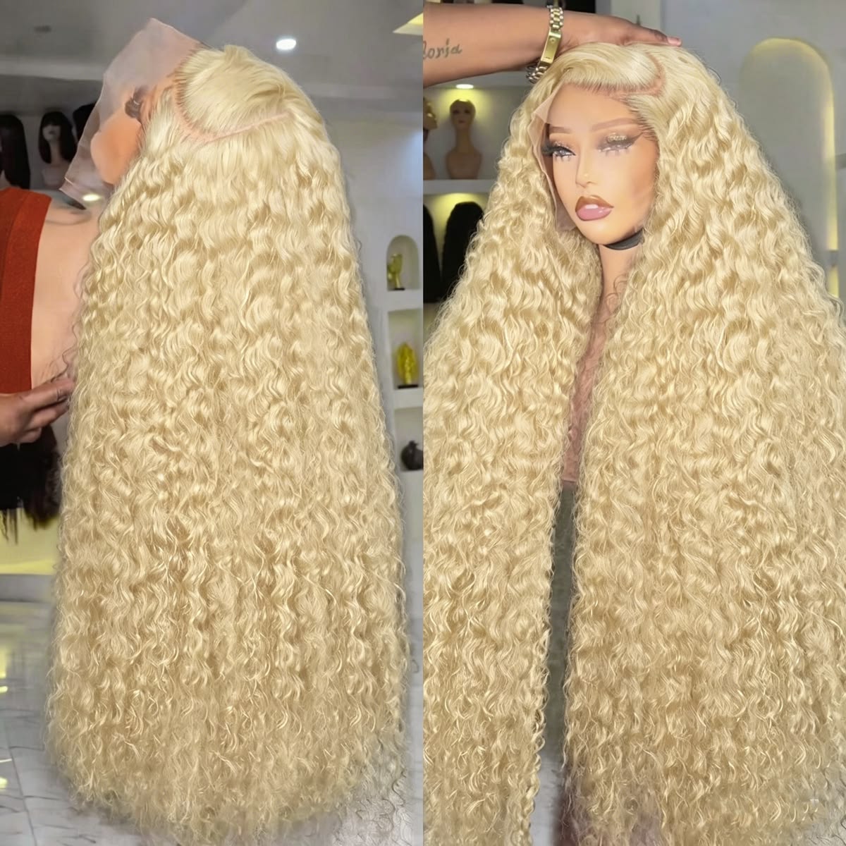 Peruca Frontal 613 Deep Wave 1 - Lace Front Wig avaliação e preço